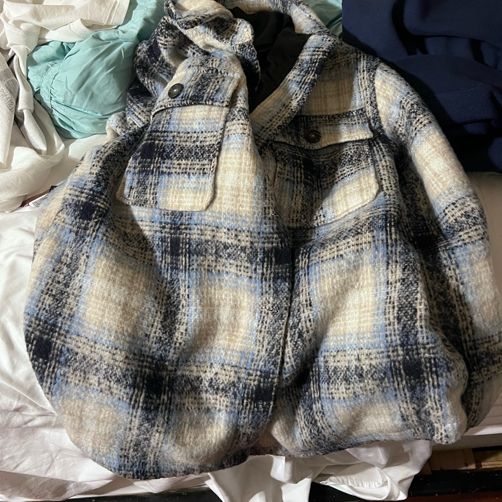 Blue Plaid Coat